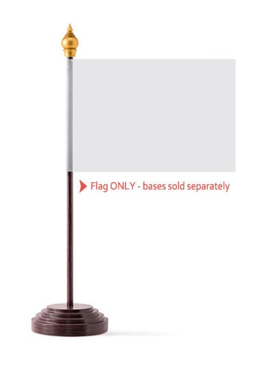 White Table Flag Solid Colour