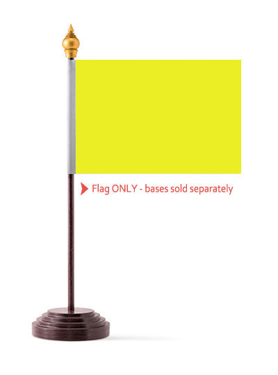 Yellow Table Flag Solid Colour